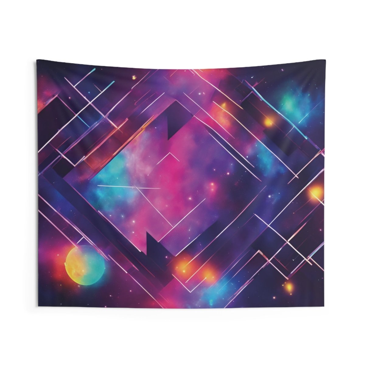 Celestial Harmony Indoor Wall Tapestry - MindLight Apparel - Celestial Harmony Indoor Wall Tapestry - 60" × 50" -
