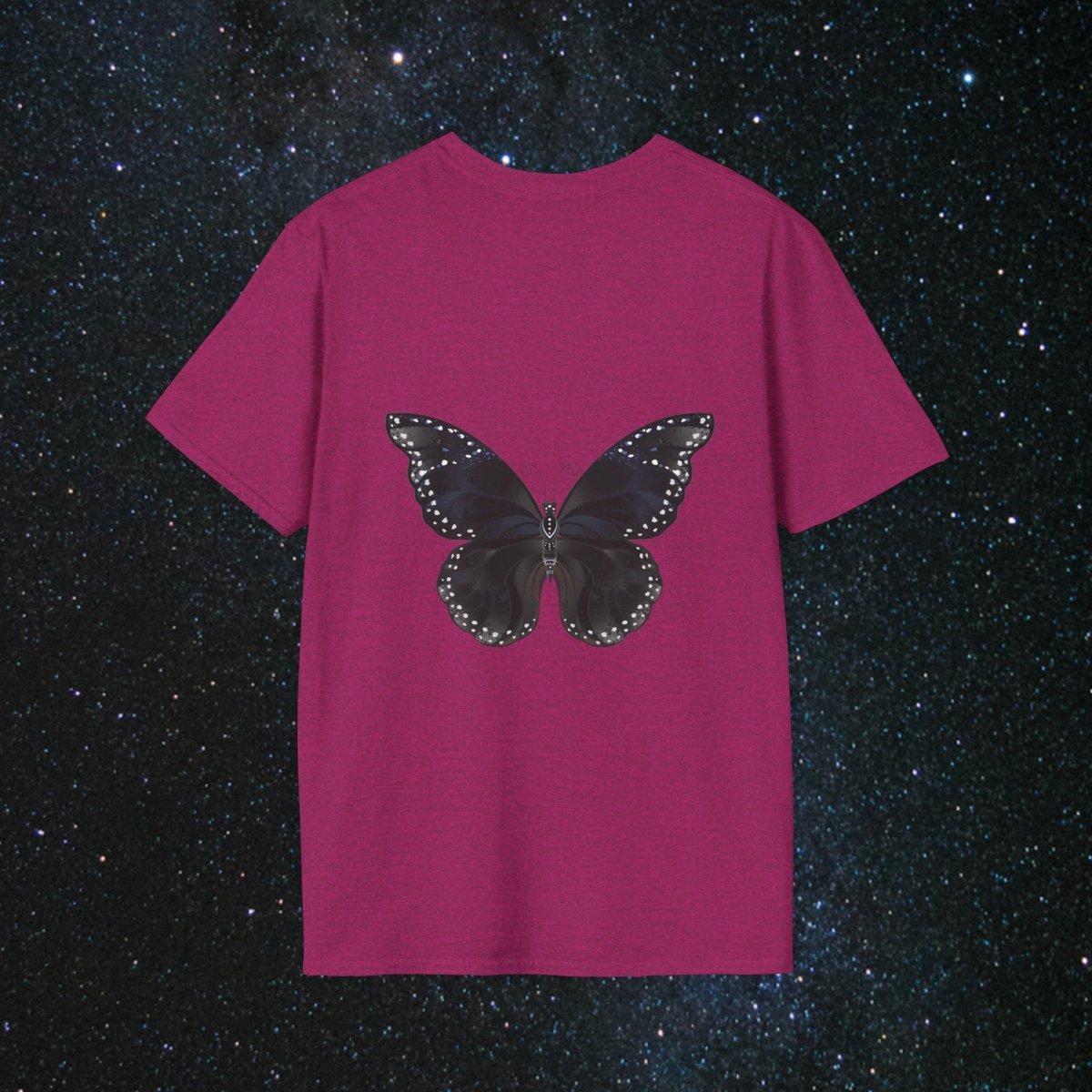 'Chrysalis' - Softstyle Women's Tee - MindLight Apparel - 'Chrysalis' - Softstyle Women's Tee - Heather Heliconia - S -