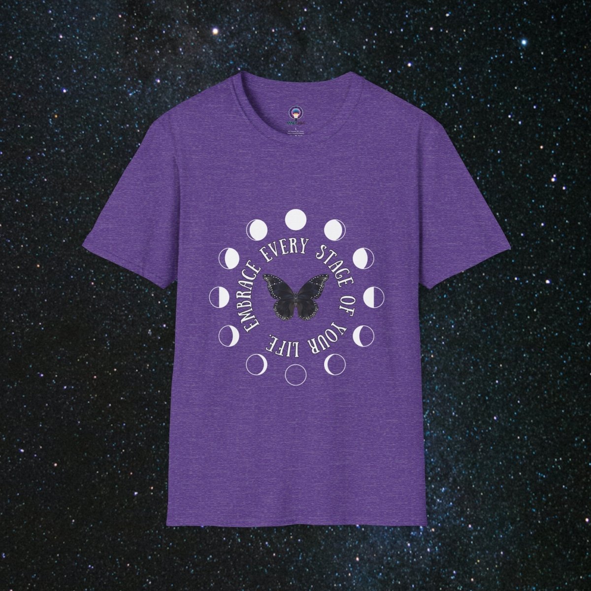 'Chrysalis' - Softstyle Women's Tee - MindLight Apparel - 'Chrysalis' - Softstyle Women's Tee - Heather Purple - S -