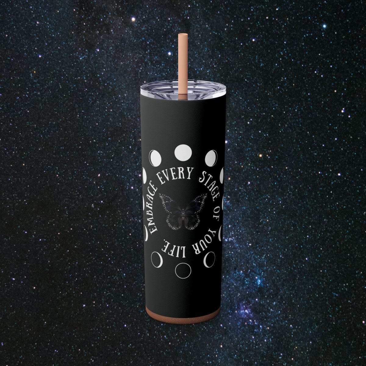 Chrysalis Tumbler - MindLight Apparel - Chrysalis Tumbler - Glossy - Glitter Rosegold -