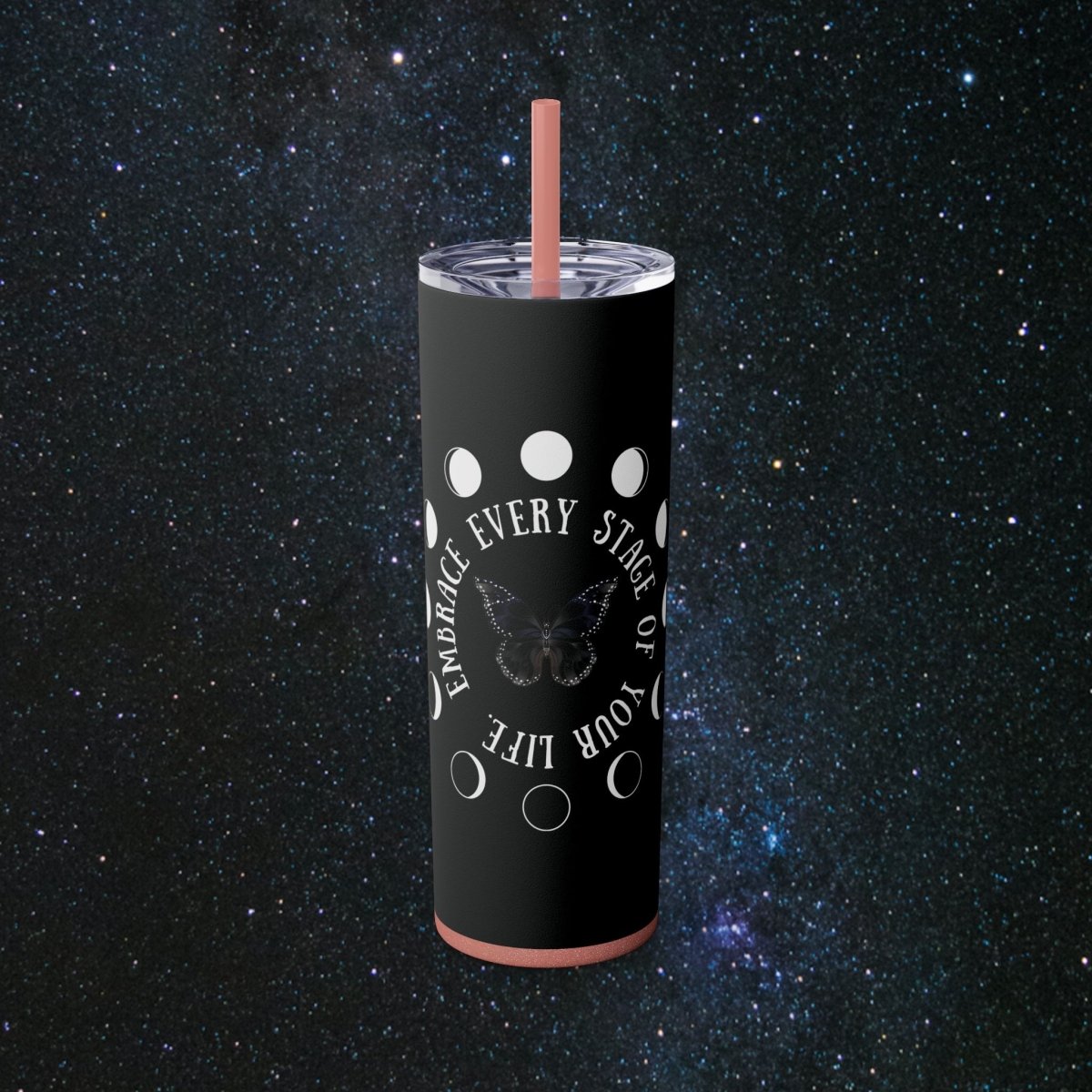 Chrysalis Tumbler - MindLight Apparel - Chrysalis Tumbler - Glossy - Glitter Dusty Rose -