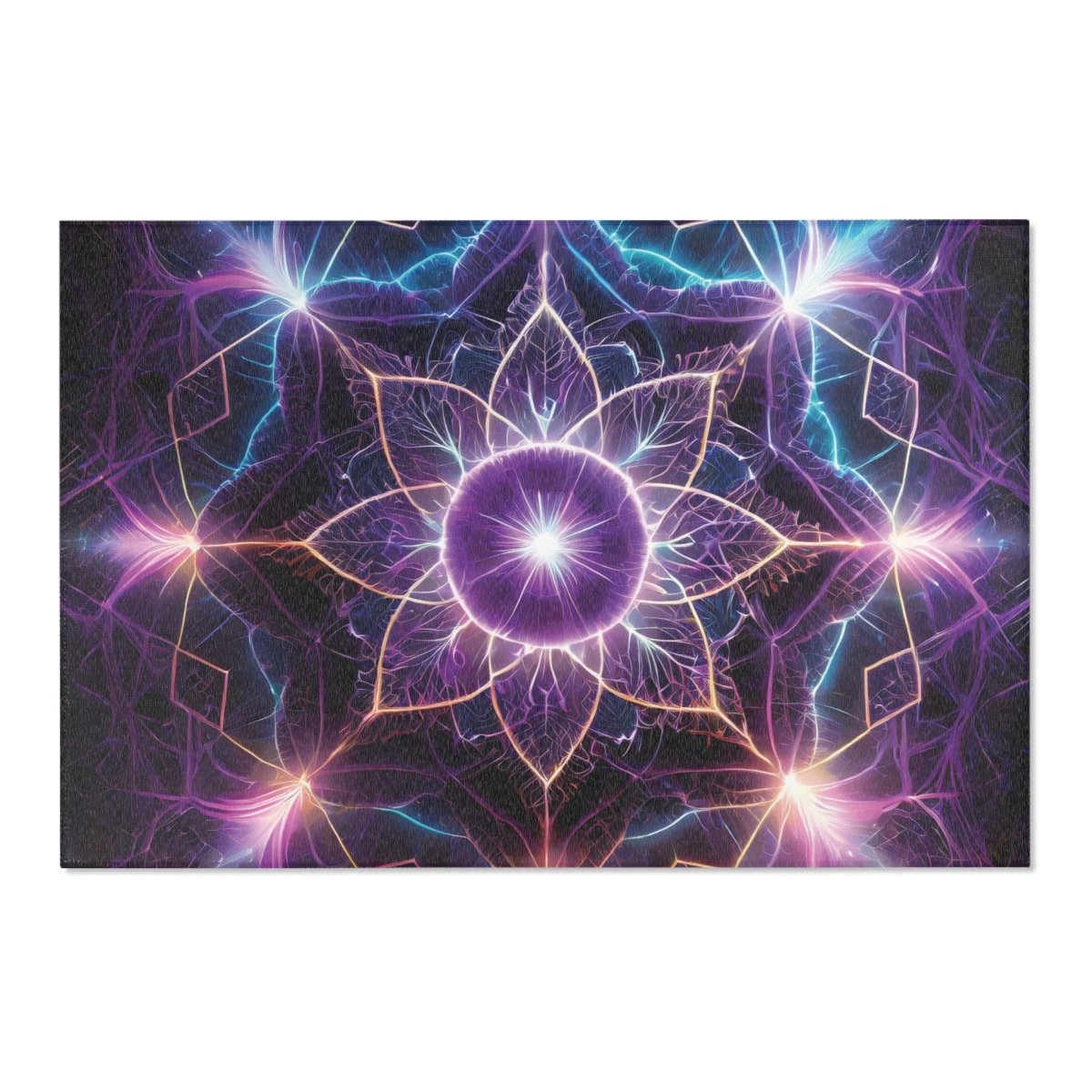 Cosmic Mandala Area Rug - MindLight Apparel - Cosmic Mandala Area Rug - 72" × 48" - -