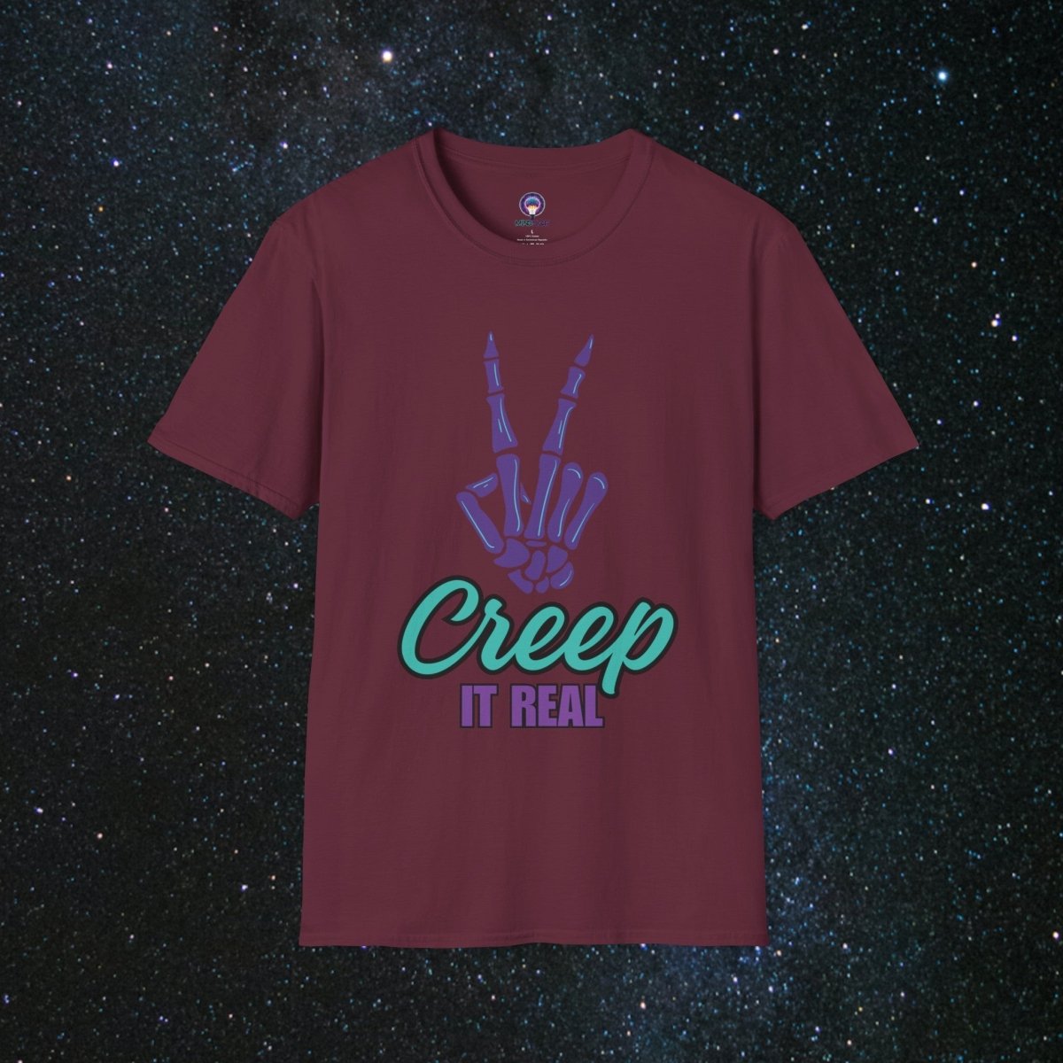 Creep It Real Unisex Softstyle T - Shirt - MindLight Apparel - Creep It Real Unisex Softstyle T - Shirt - Maroon - S -