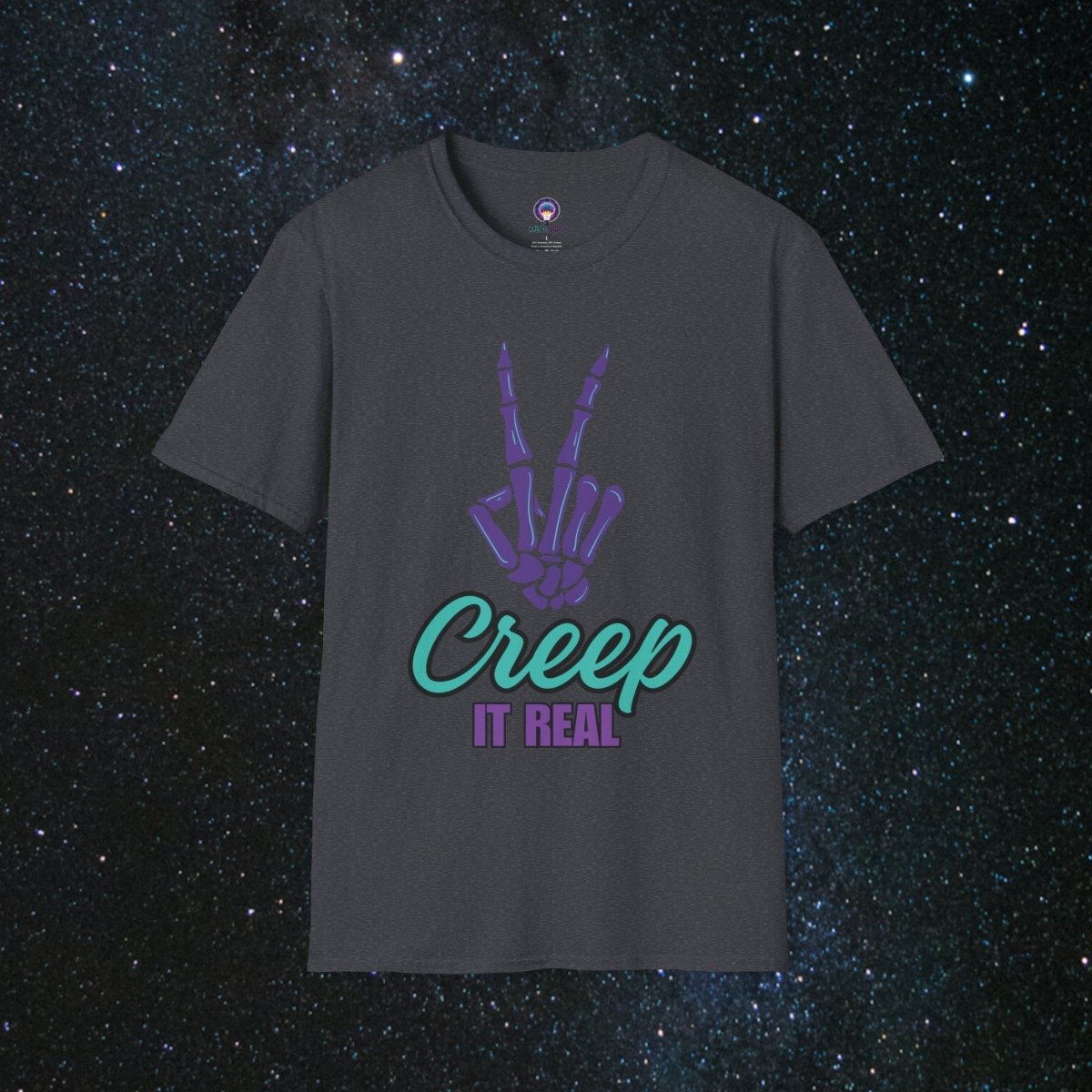 Creep It Real Unisex Softstyle T - Shirt - MindLight Apparel - Creep It Real Unisex Softstyle T - Shirt - Dark Heather Grey - XS -