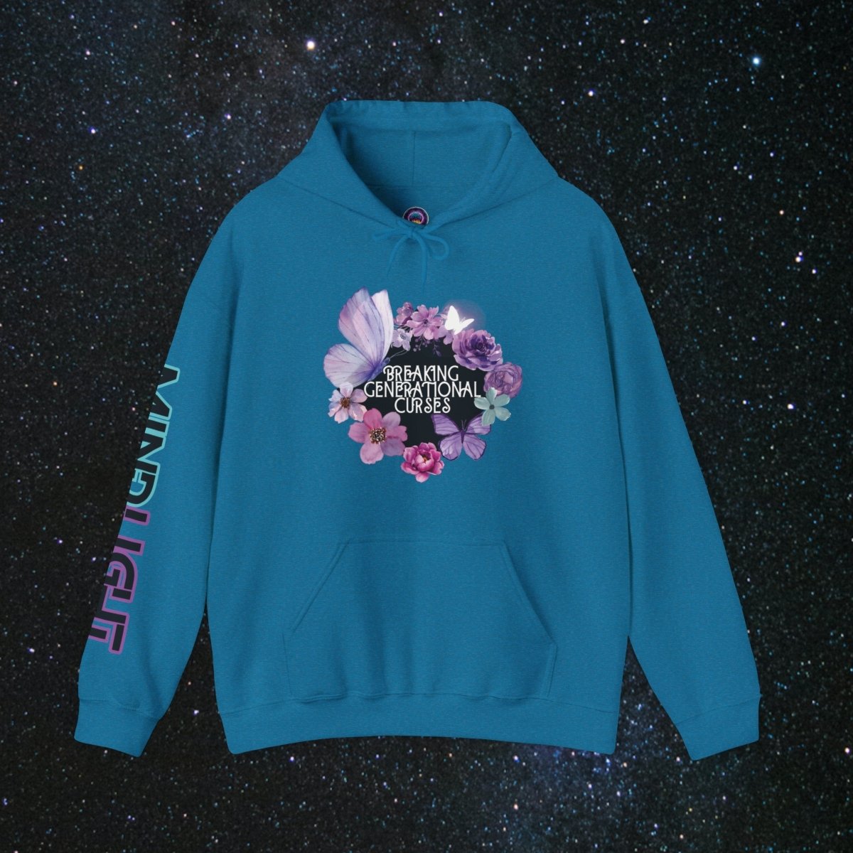 Curse Breaker Women's Hoodie - MindLight Apparel - Curse Breaker Women's Hoodie - Antique Sapphire - S -