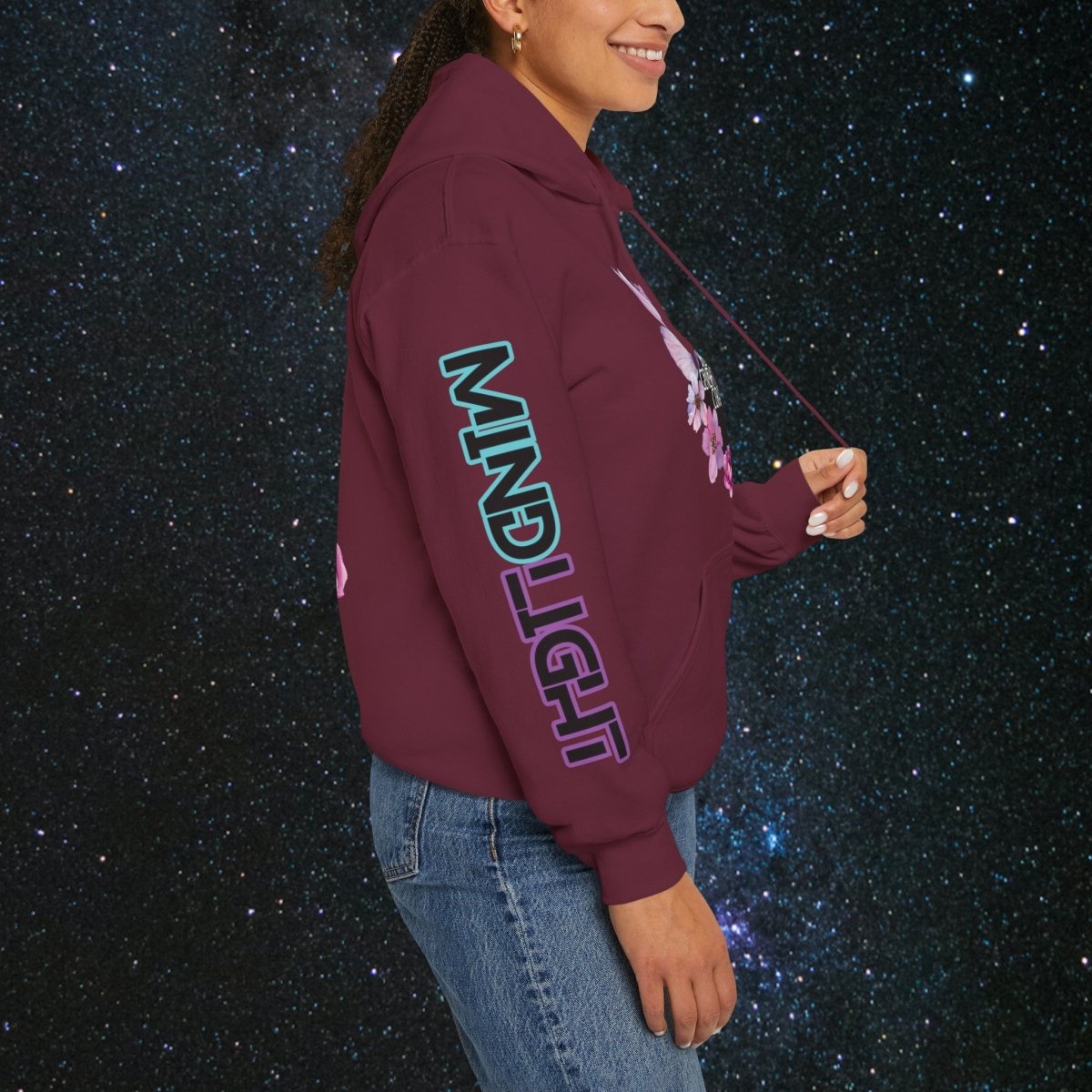 Curse Breaker Women's Hoodie - MindLight Apparel - Curse Breaker Women's Hoodie - Antique Sapphire - S -
