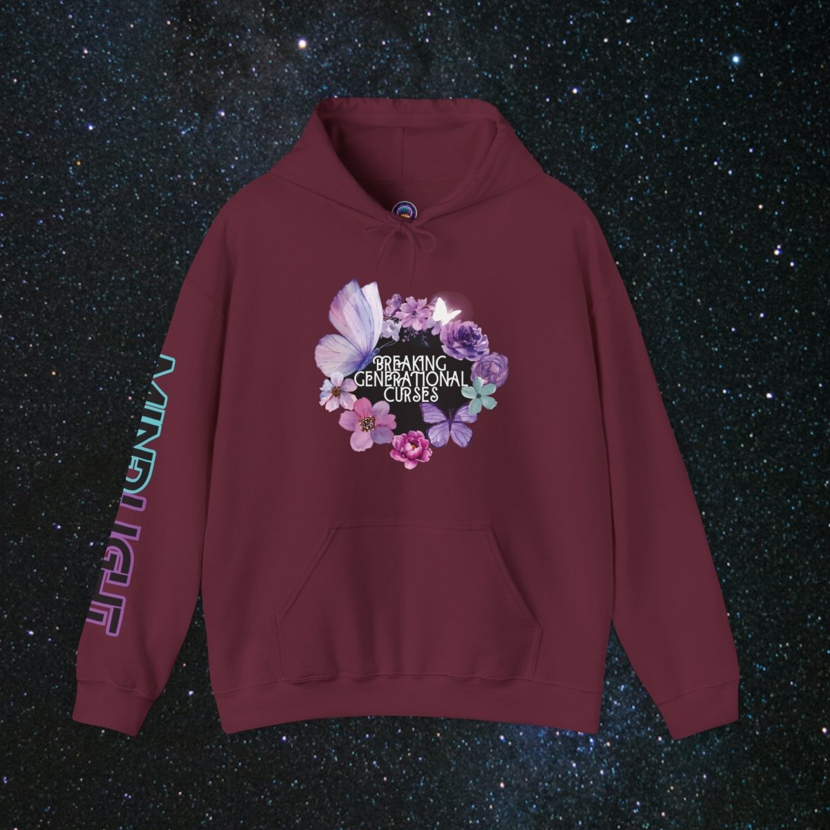 Curse Breaker Women's Hoodie - MindLight Apparel - Curse Breaker Women's Hoodie - Maroon - S -