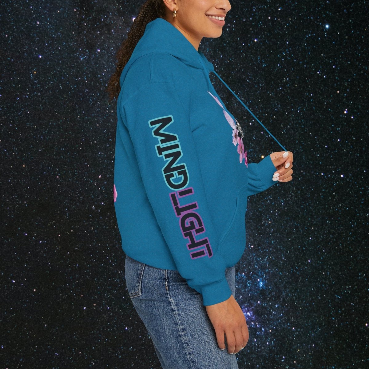 Curse Breaker Women's Hoodie - MindLight Apparel - Curse Breaker Women's Hoodie - Antique Sapphire - S -
