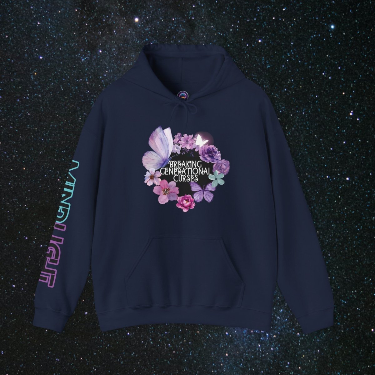 Curse Breaker Women's Hoodie - MindLight Apparel - Curse Breaker Women's Hoodie - Navy - S -