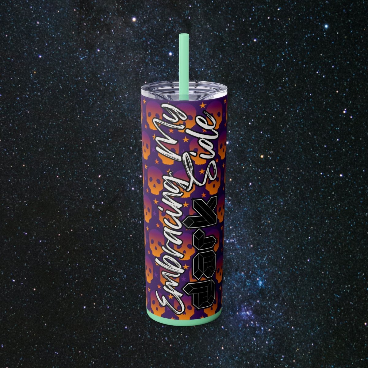 Dark Side Glossy Tumbler - MindLight Apparel - Dark Side Glossy Tumbler - Glossy - Mint -
