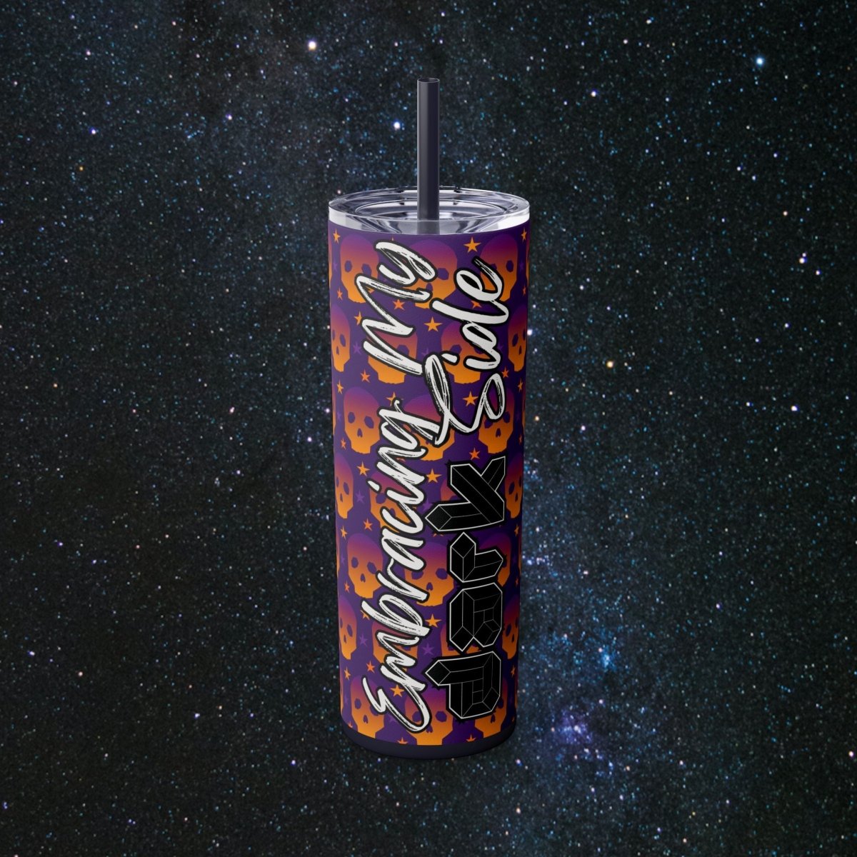 Dark Side Glossy Tumbler - MindLight Apparel - Dark Side Glossy Tumbler - Glossy - Midnight -