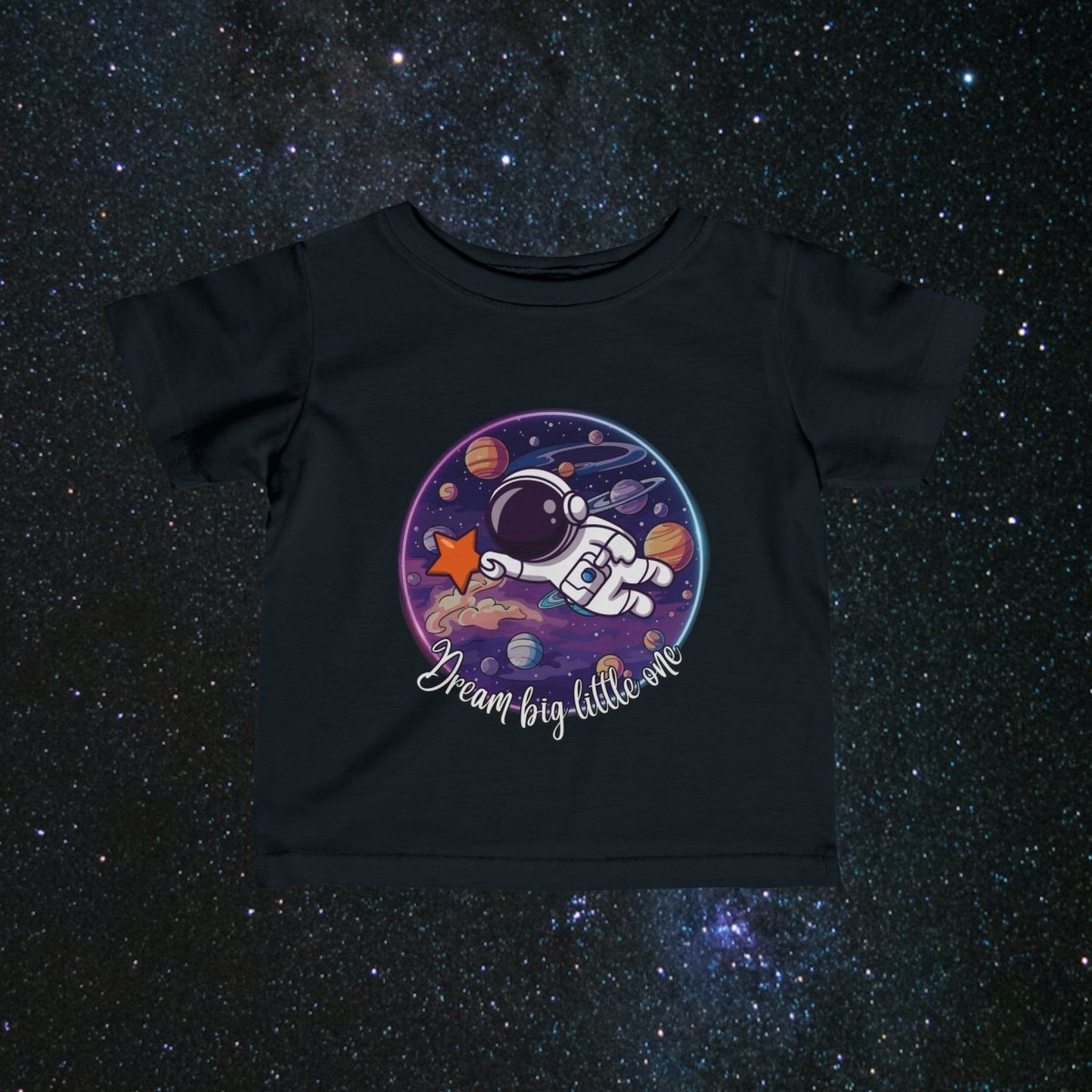 Dream Big Infant Jersey Tee - MindLight Apparel - Dream Big Infant Jersey Tee - Black - 6M -