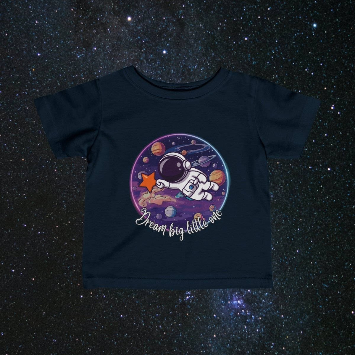 Dream Big Infant Jersey Tee - MindLight Apparel - Dream Big Infant Jersey Tee - Navy - 6M -