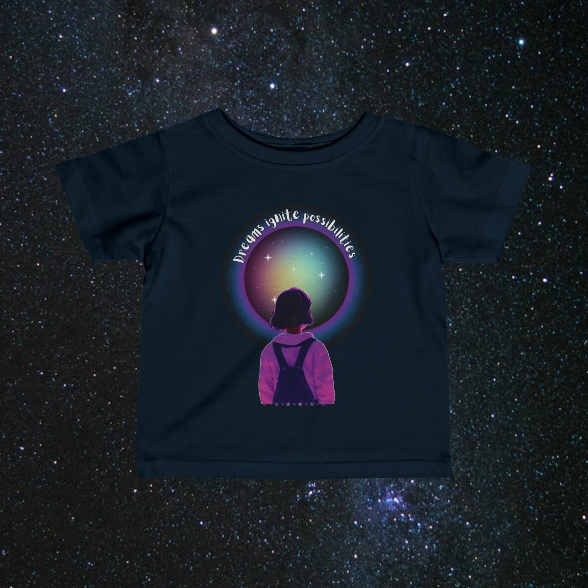 'Dream Big' Possibilities - Infant Jersey Tee - MindLight Apparel - 'Dream Big' Possibilities - Infant Jersey Tee - Navy - 6M -