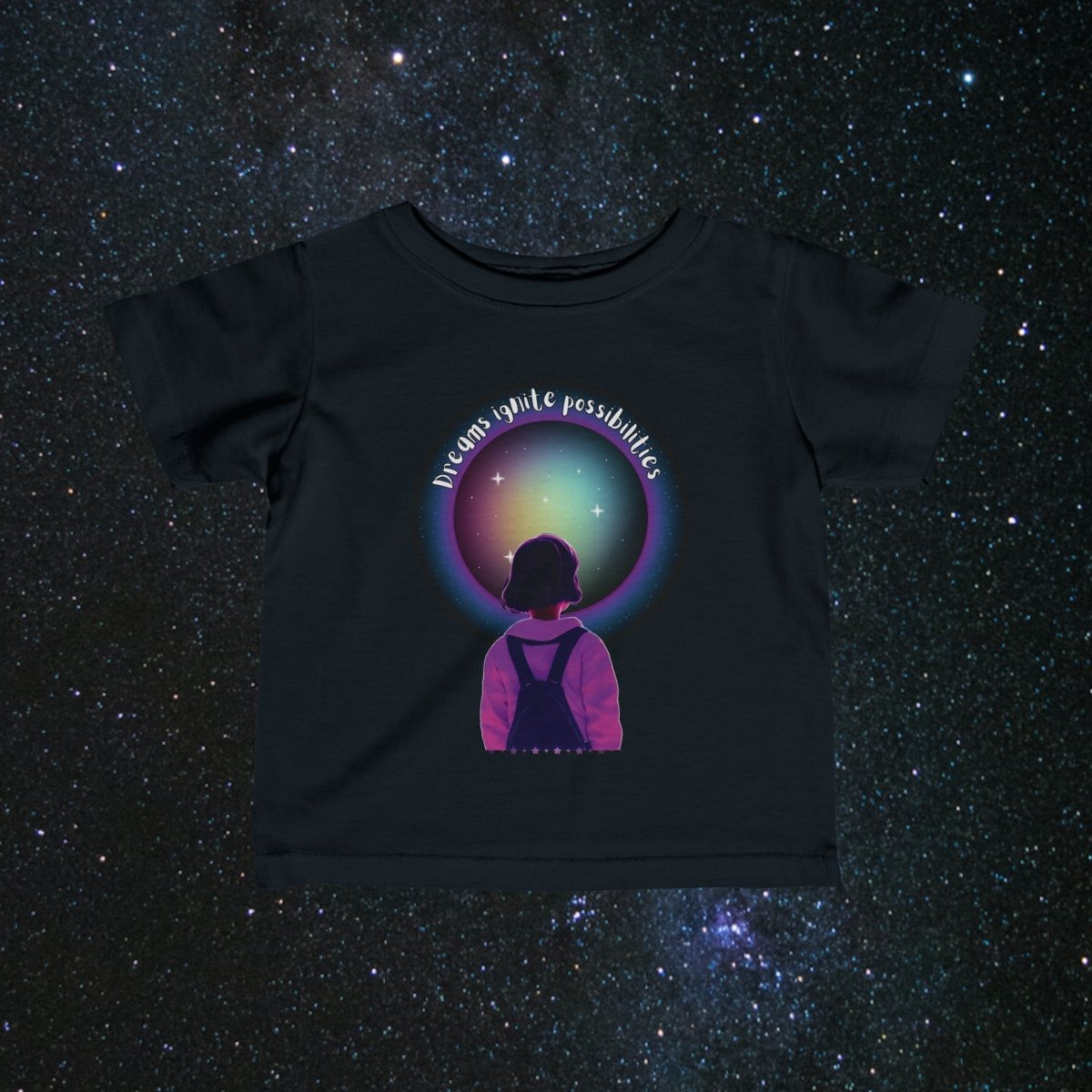 'Dream Big' Possibilities - Infant Jersey Tee - MindLight Apparel - 'Dream Big' Possibilities - Infant Jersey Tee - Black - 6M -