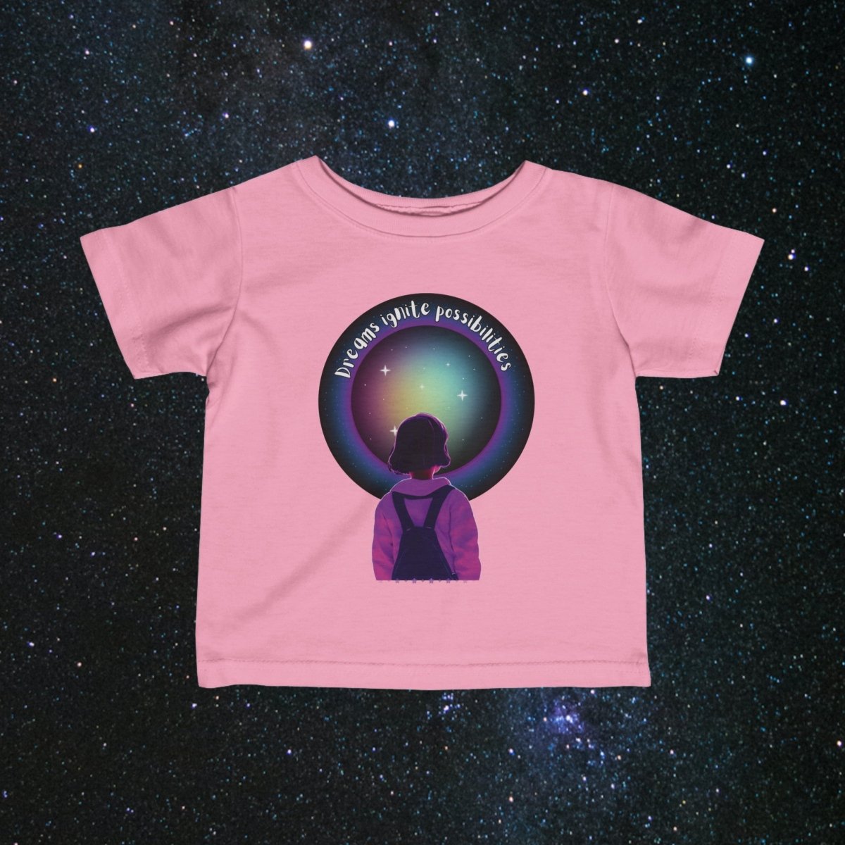 'Dream Big' Possibilities - Infant Jersey Tee - MindLight Apparel - 'Dream Big' Possibilities - Infant Jersey Tee - Pink - 6M -
