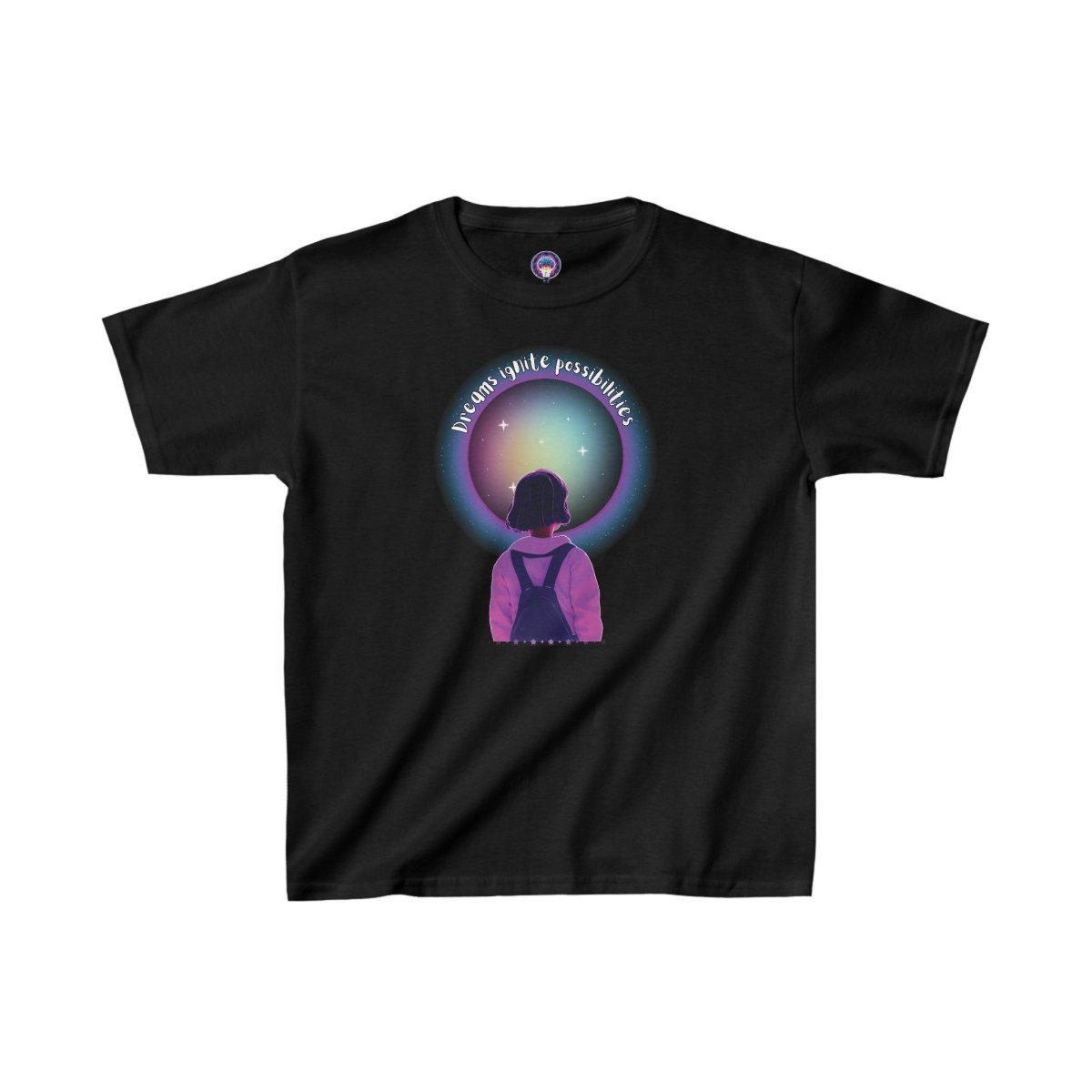 'Dream Big' Possibilities - Kid's Tee - MindLight Apparel - 'Dream Big' Possibilities - Kid's Tee - XS - Black -