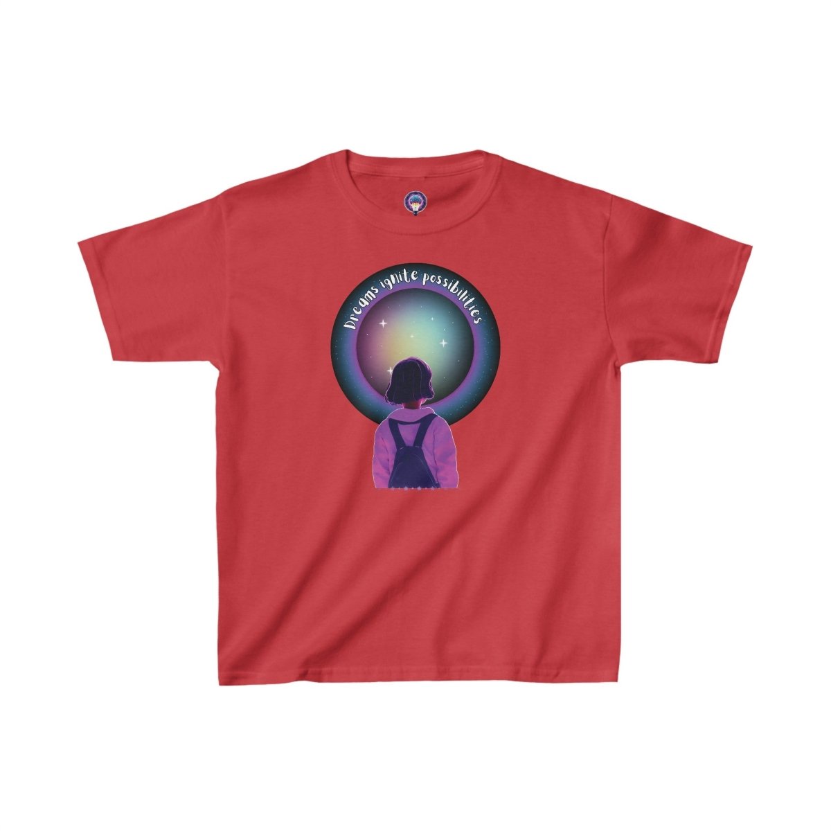'Dream Big' Possibilities - Kid's Tee - MindLight Apparel - 'Dream Big' Possibilities - Kid's Tee - XS - Red -