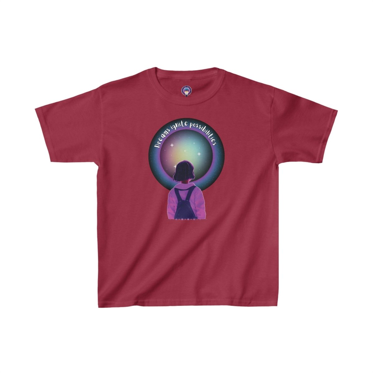 'Dream Big' Possibilities - Kid's Tee - MindLight Apparel - 'Dream Big' Possibilities - Kid's Tee - XS - Cardinal Red -
