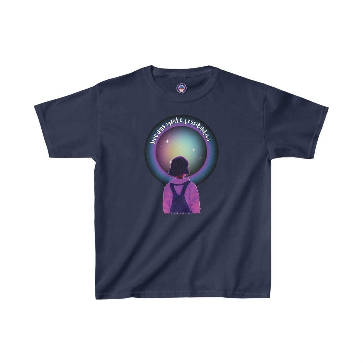 'Dream Big' Possibilities - Kid's Tee - MindLight Apparel - 'Dream Big' Possibilities - Kid's Tee - XS - Navy -
