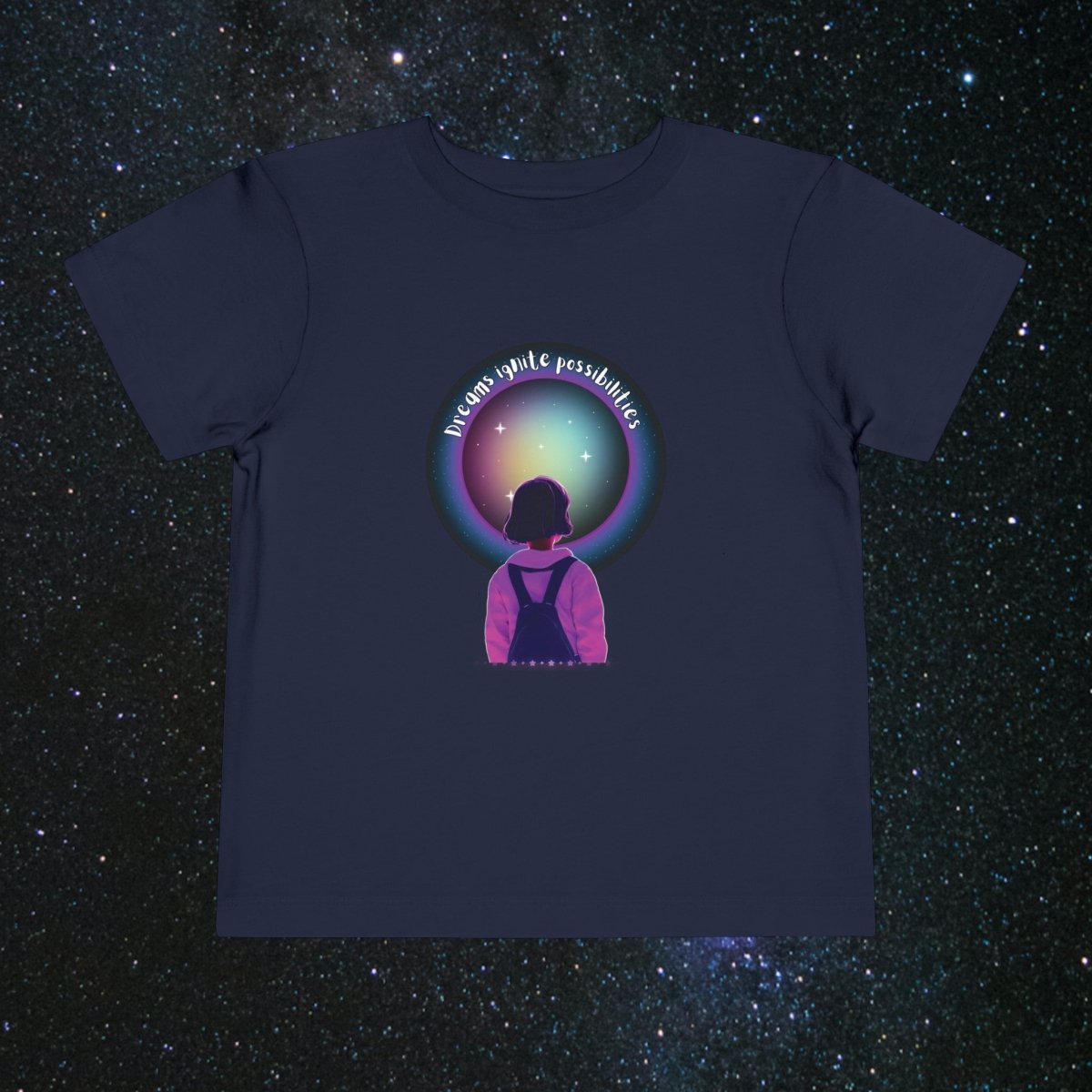 'Dream Big' Possibilities - Toddler Jersey Tee - MindLight Apparel - 'Dream Big' Possibilities - Toddler Jersey Tee - Navy - 2T -