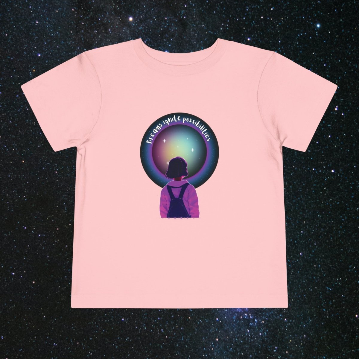 'Dream Big' Possibilities - Toddler Jersey Tee - MindLight Apparel - 'Dream Big' Possibilities - Toddler Jersey Tee - Pink - 2T -
