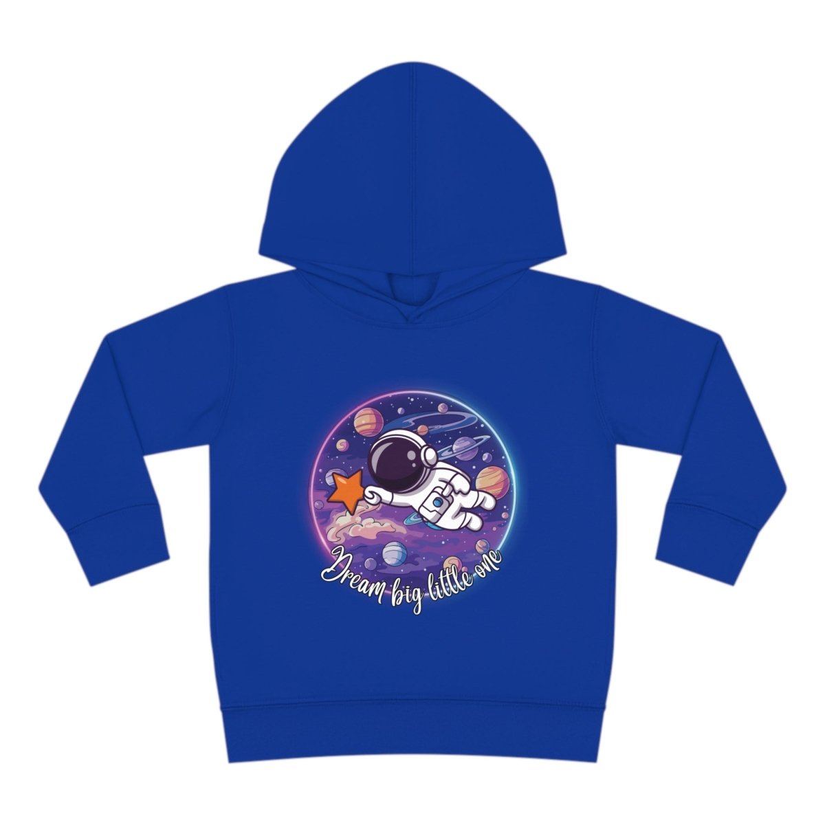 Dream Big Toddler Pullover Fleece Hoodie - MindLight Apparel - Dream Big Toddler Pullover Fleece Hoodie - Royal - 2T -