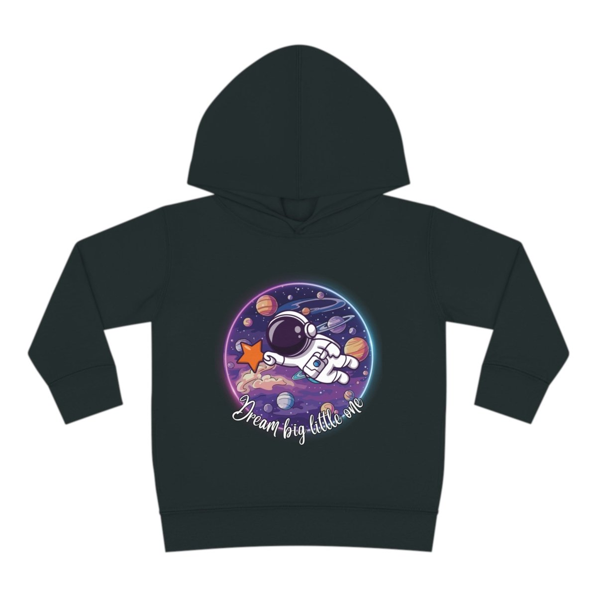 Dream Big Toddler Pullover Fleece Hoodie - MindLight Apparel - Dream Big Toddler Pullover Fleece Hoodie - Vintage Smoke - 2T -
