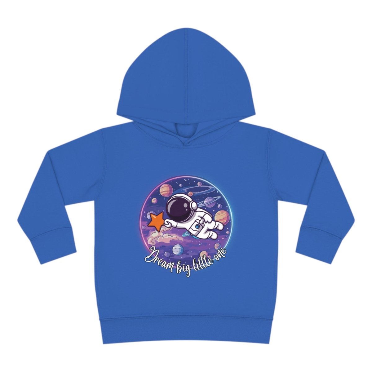 Dream Big Toddler Pullover Fleece Hoodie - MindLight Apparel - Dream Big Toddler Pullover Fleece Hoodie - Vintage Royal - 2T -