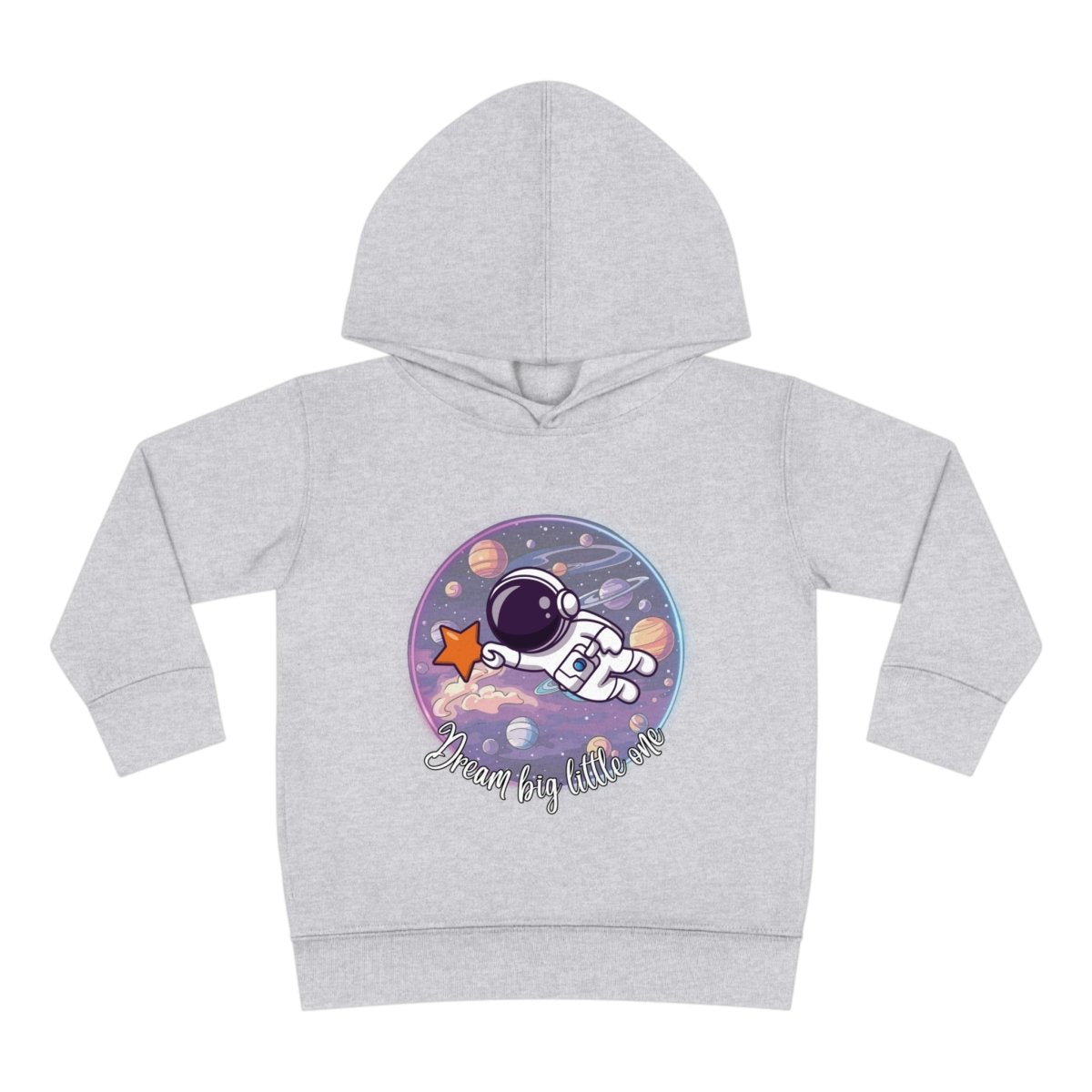 Dream Big Toddler Pullover Fleece Hoodie - MindLight Apparel - Dream Big Toddler Pullover Fleece Hoodie - Heather - 2T -