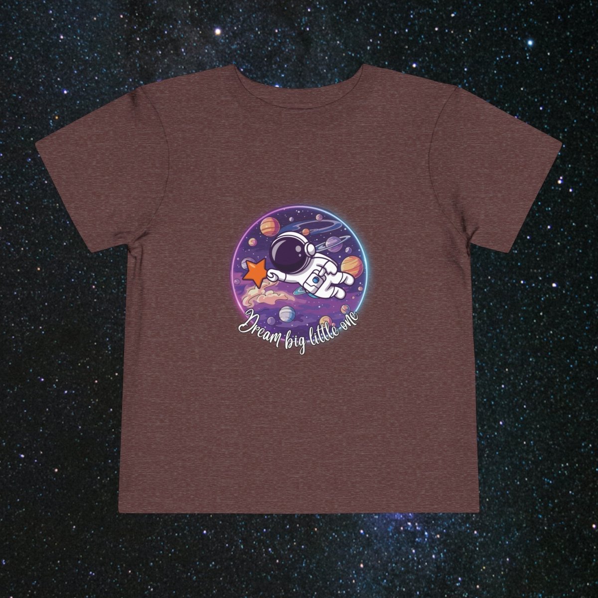 Dream Big Toddler Tee - MindLight Apparel - Dream Big Toddler Tee - Heather Maroon - 2T -
