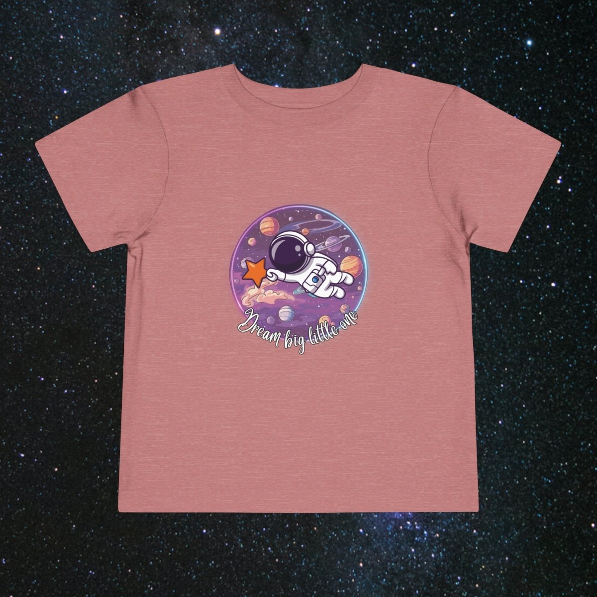 Dream Big Toddler Tee - MindLight Apparel - Dream Big Toddler Tee - Heather Mauve - 2T -
