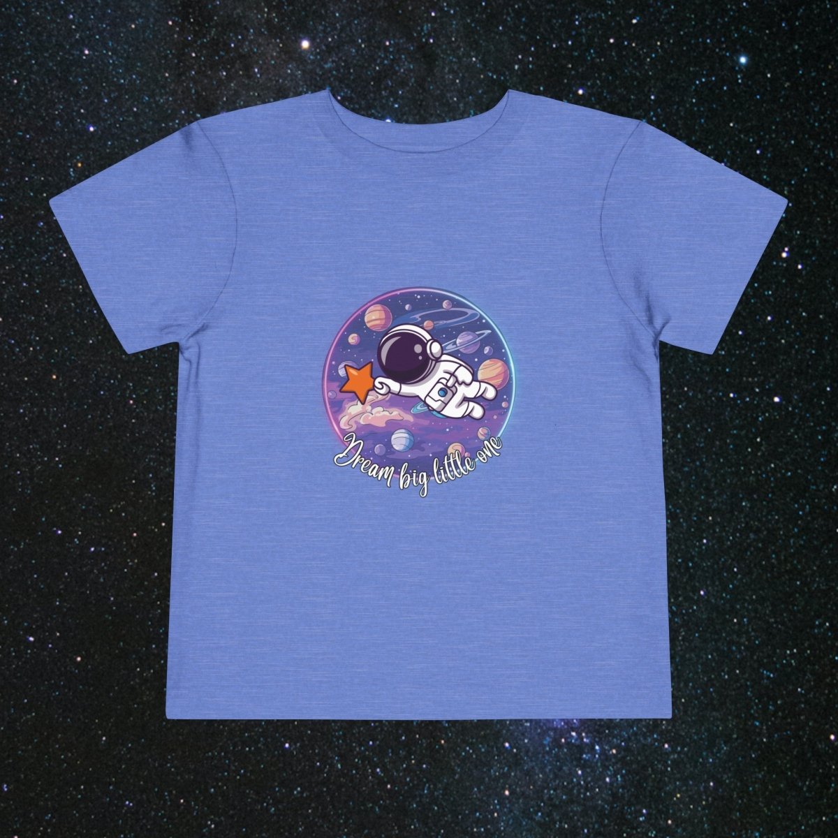 Dream Big Toddler Tee - MindLight Apparel - Dream Big Toddler Tee - Heather Columbia Blue - 2T -