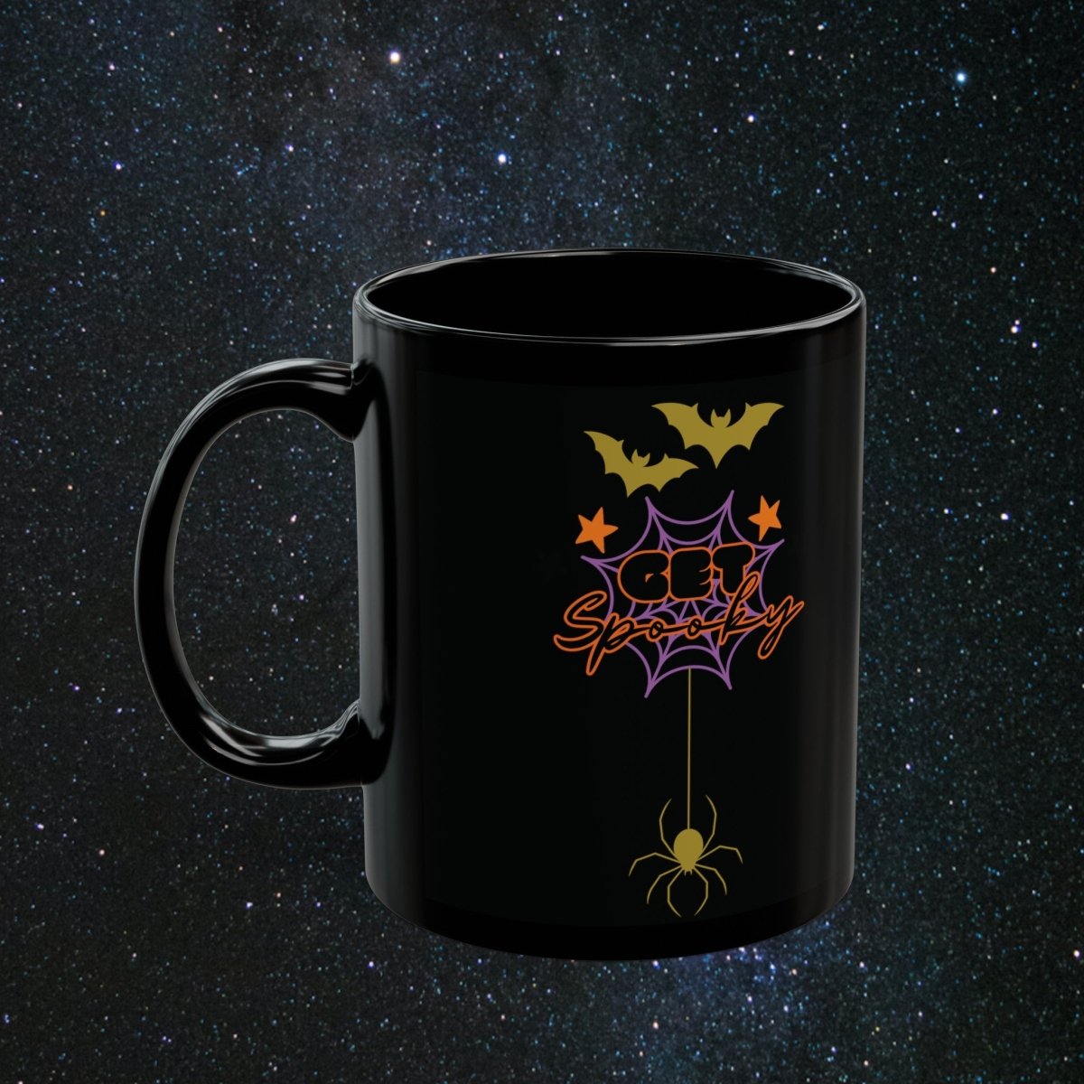 Enchanted Autumn Sanctuary Black Mug - MindLight Apparel - Enchanted Autumn Sanctuary Black Mug - 15oz -