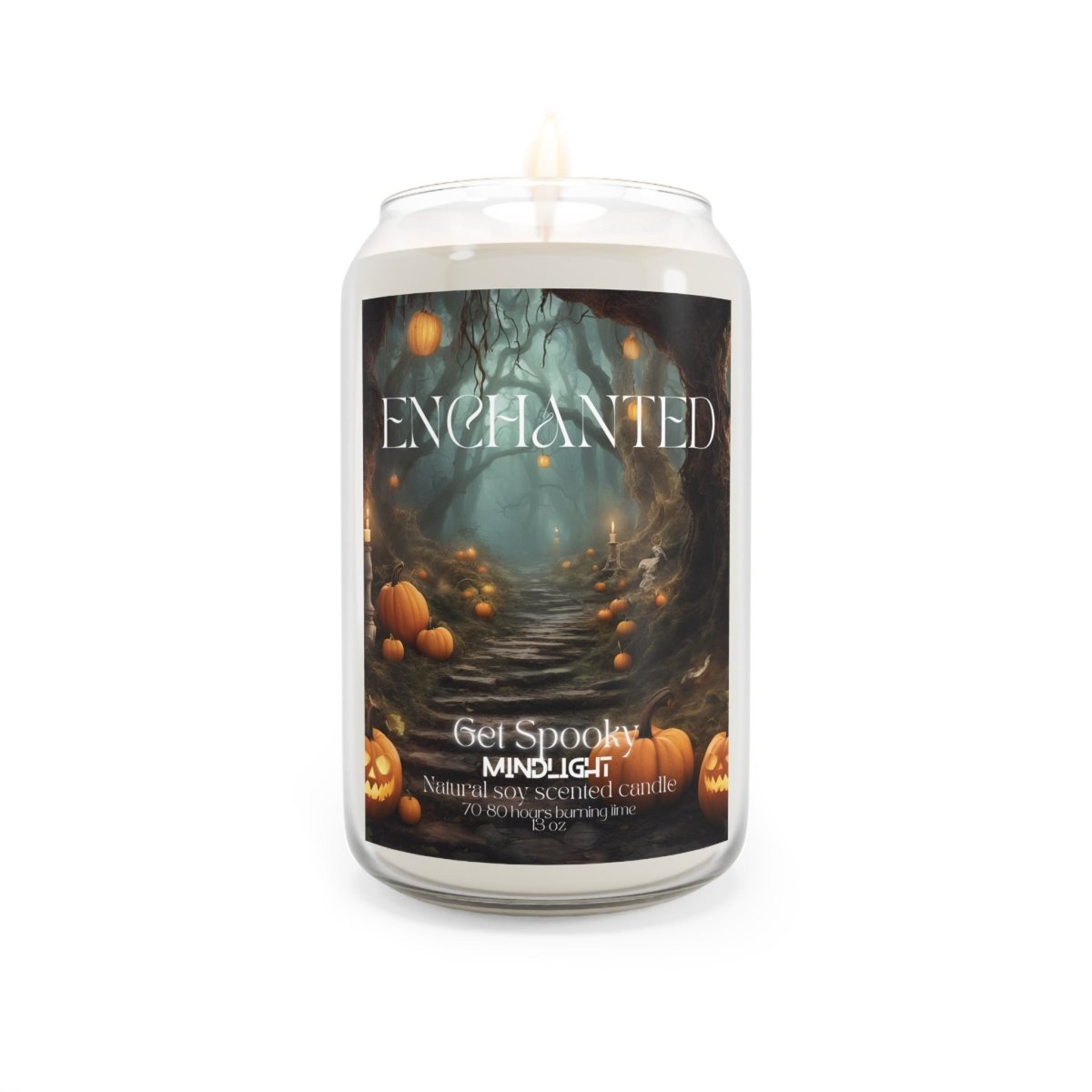Enchanted - Lantern Lit Path Scented Candle, 13.75oz - MindLight Apparel - Enchanted - Lantern Lit Path Scented Candle, 13.75oz - Comfort Spice - 13.75oz -