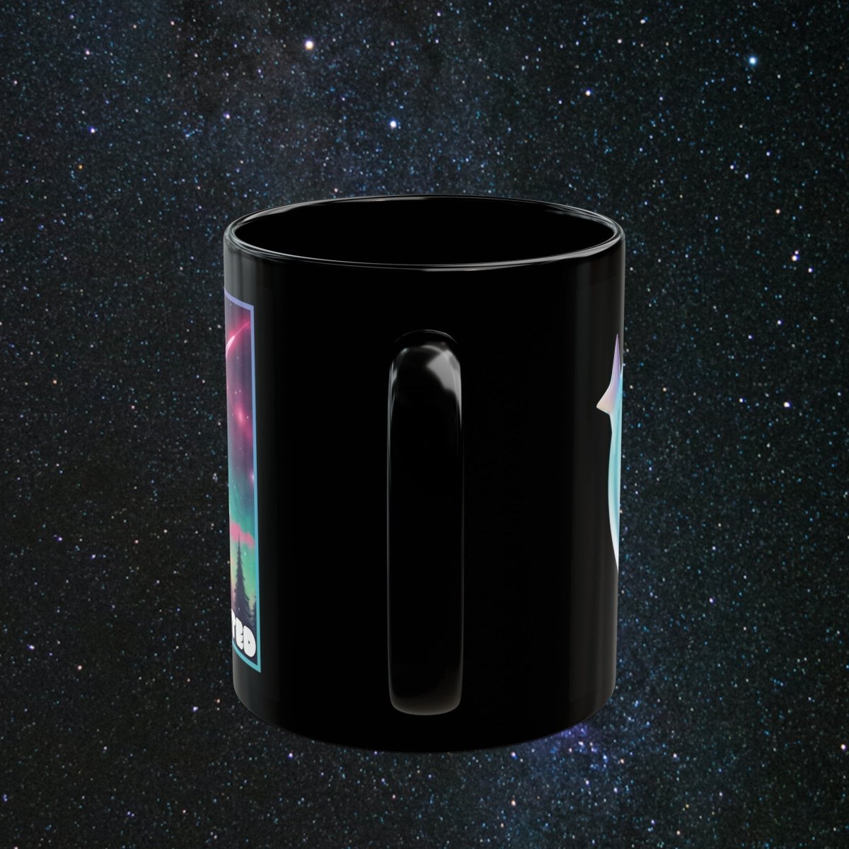 Enchanted Unicorn Radiance Black Mug - MindLight Apparel - Enchanted Unicorn Radiance Black Mug - 15oz - -