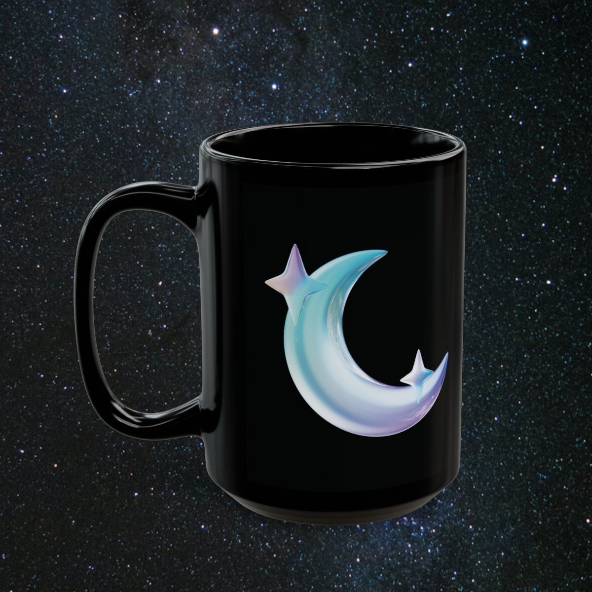 Enchanted Unicorn Radiance Black Mug - MindLight Apparel - Enchanted Unicorn Radiance Black Mug - 15oz - -