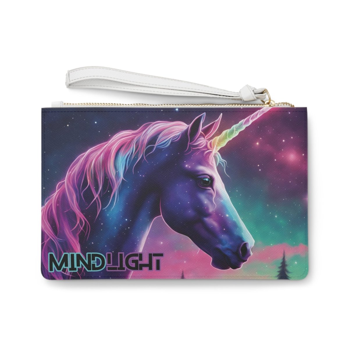 Enchanted Unicorn Radiance Clutch Bag - MindLight Apparel - Enchanted Unicorn Radiance Clutch Bag - One size - -