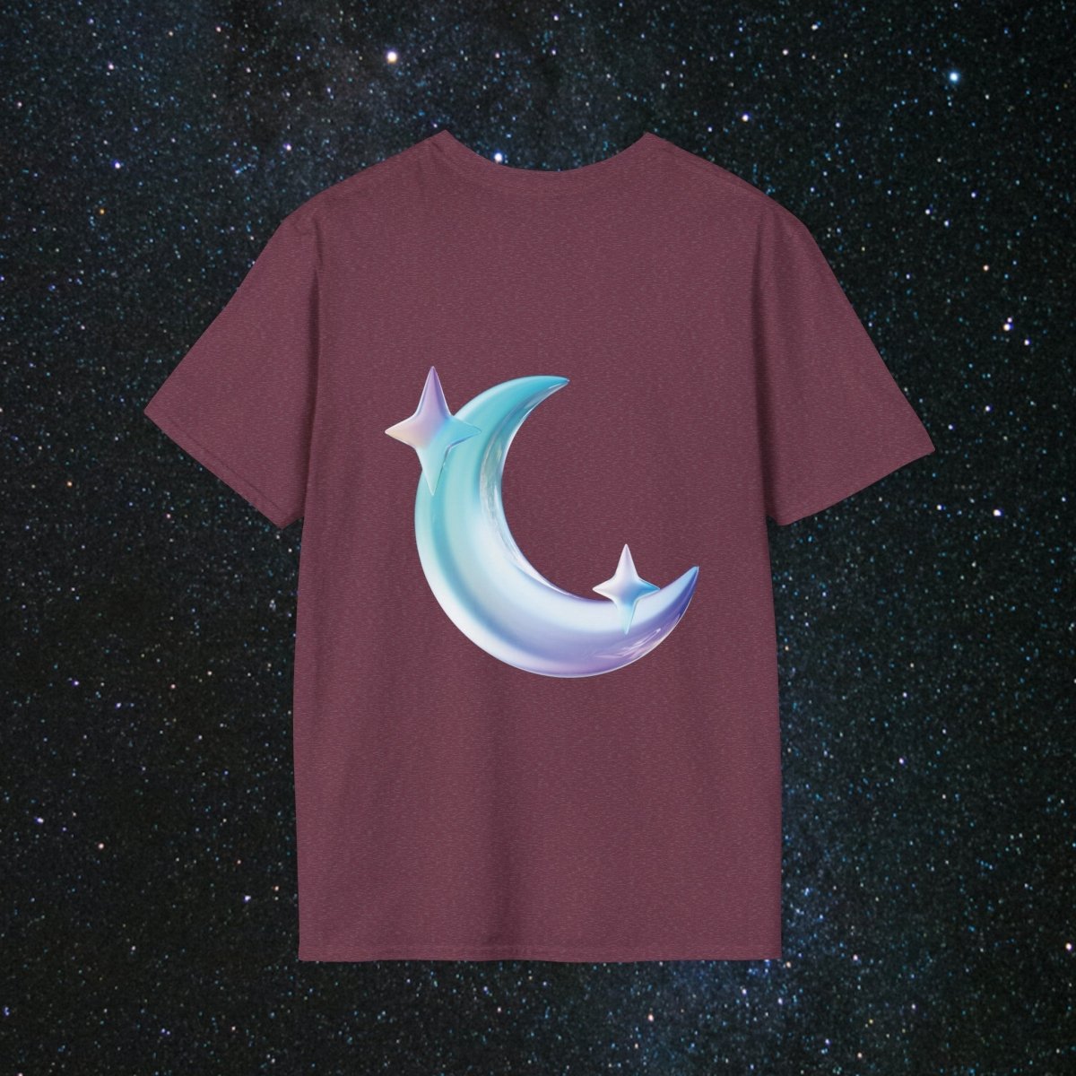Enchanted Unicorn Radiance Softstyle Women's Tee - MindLight Apparel - Enchanted Unicorn Radiance Softstyle Women's Tee - Heather Maroon - S -