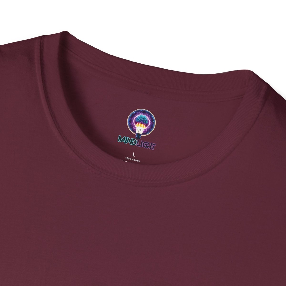 Ethereal Harmony Unisex Softstyle T - Shirt - MindLight Apparel - Ethereal Harmony Unisex Softstyle T - Shirt - Maroon - S -