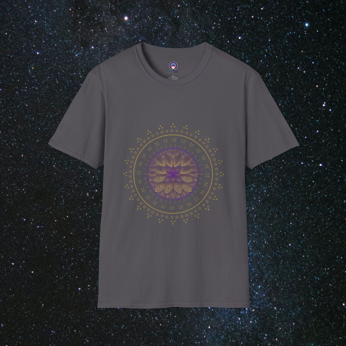 Ethereal Harmony Unisex Softstyle T - Shirt - MindLight Apparel - Ethereal Harmony Unisex Softstyle T - Shirt - Charcoal - XS -