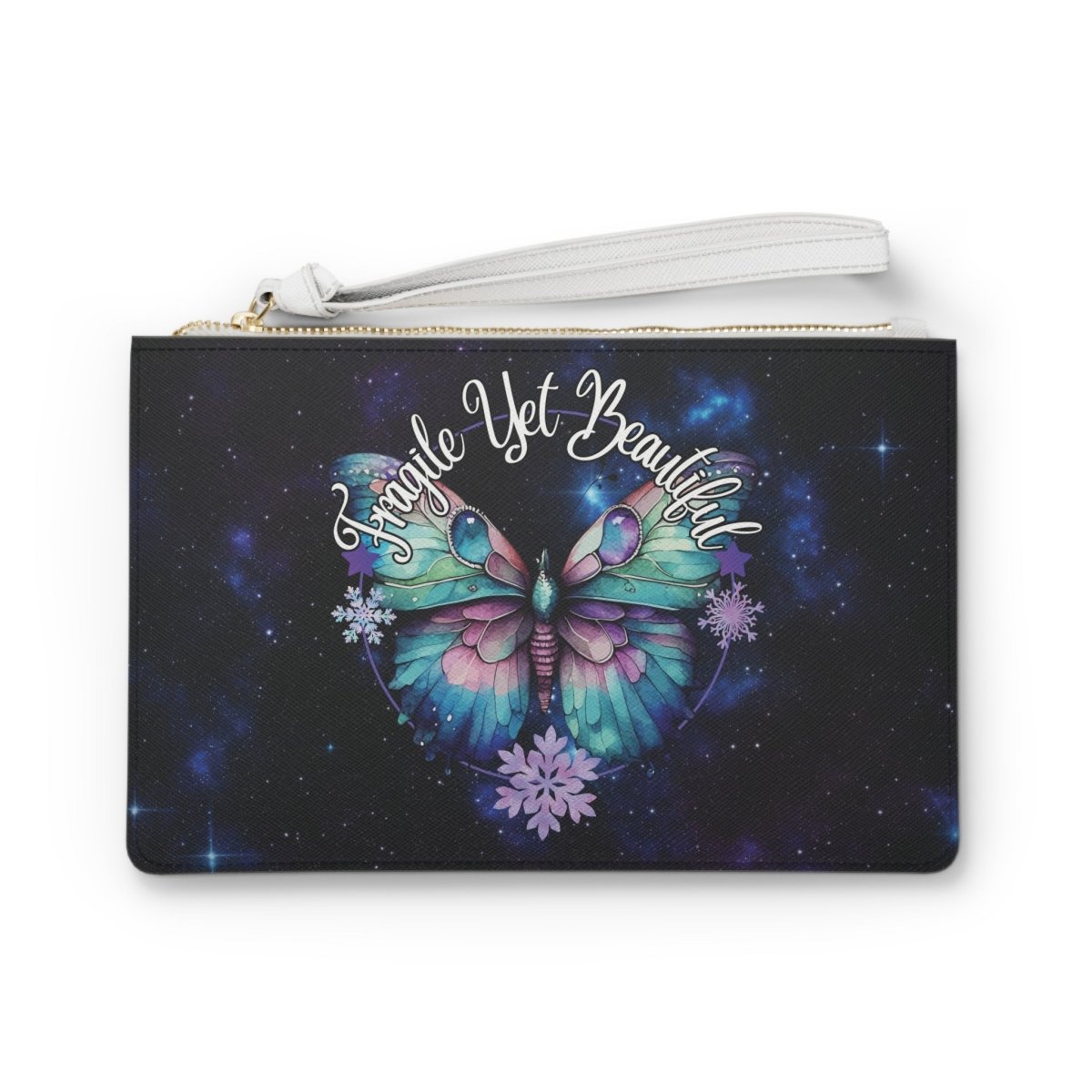 Fragile Yet Beautiful Clutch Bag - MindLight Apparel - Fragile Yet Beautiful Clutch Bag - One size - -