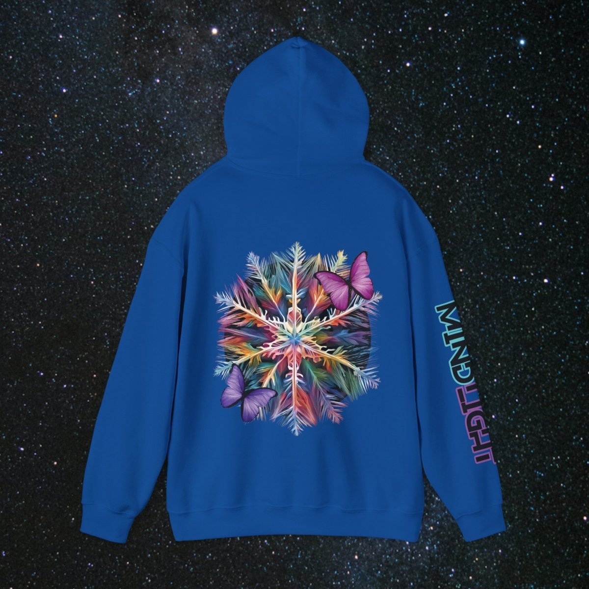 Fragile Yet Beautiful - Vibrant Snowflake Women's Pullover Hoodie - MindLight Apparel - Fragile Yet Beautiful - Vibrant Snowflake Women's Pullover Hoodie - Dark Chocolate - S -