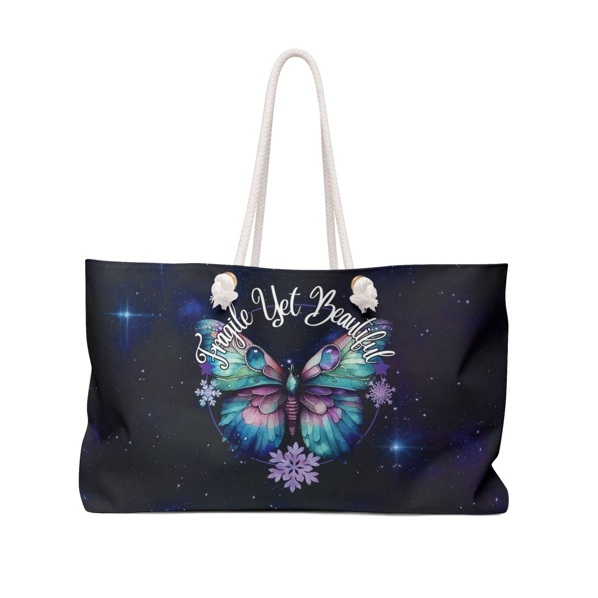 Fragile Yet Beautiful Weekender Bag - MindLight Apparel - Fragile Yet Beautiful Weekender Bag - 24" × 13" - -