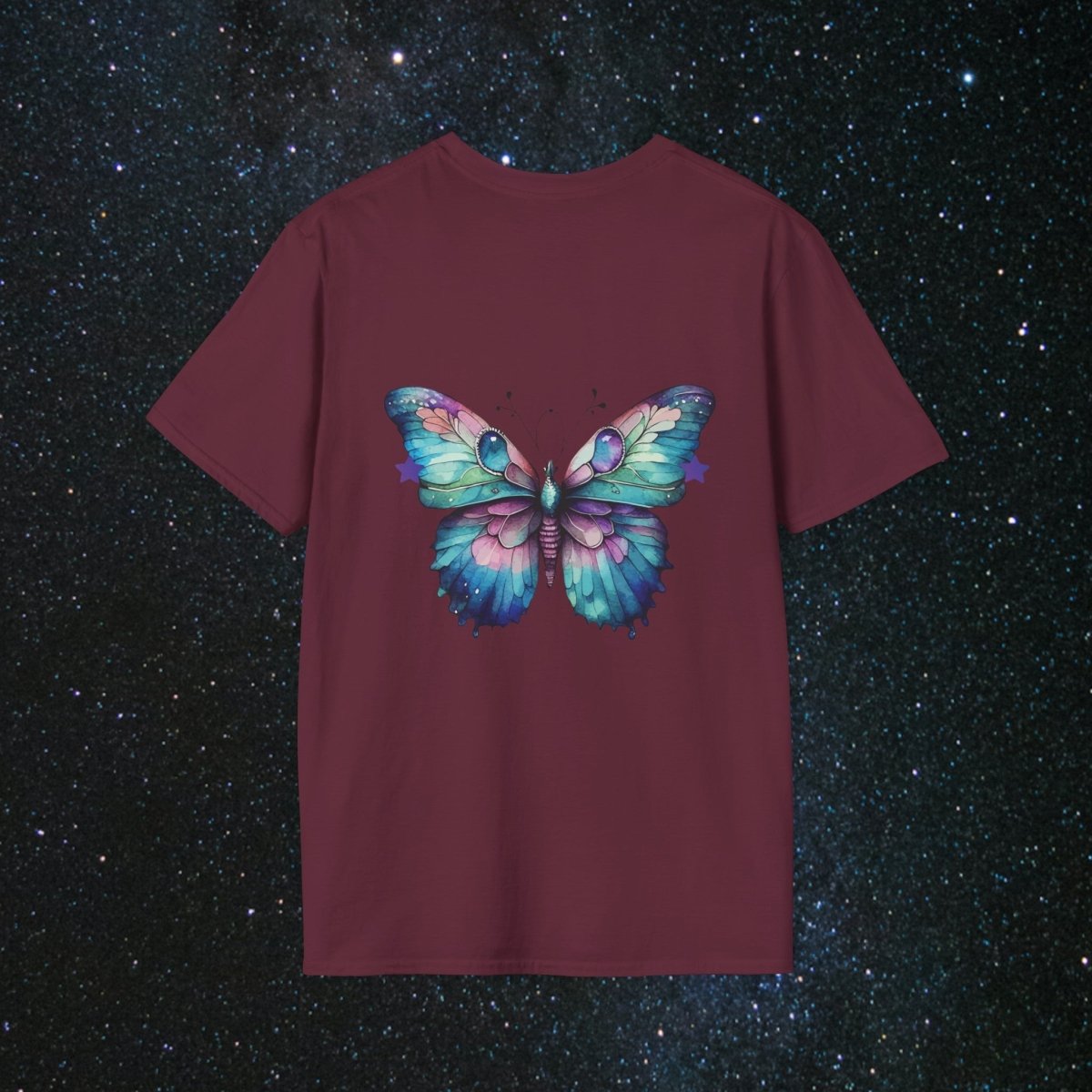 Fragile Yet Beautiful - Women's Softstyle T-Shirt - MindLight Apparel - Fragile Yet Beautiful - Women's Softstyle T-Shirt - Maroon - S -