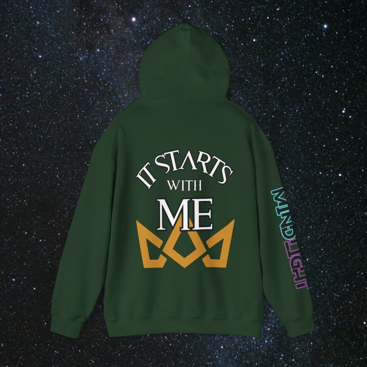 'Generational Rise' Men's Pullover Hoodie - MindLight Apparel - 'Generational Rise' Men's Pullover Hoodie - Dark Chocolate - S -