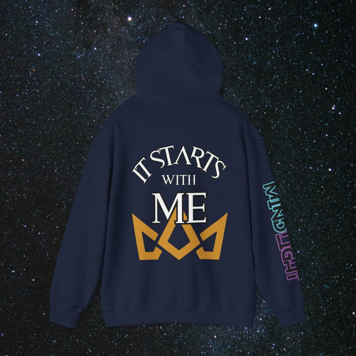 'Generational Rise' Men's Pullover Hoodie - MindLight Apparel - 'Generational Rise' Men's Pullover Hoodie - Dark Chocolate - S -