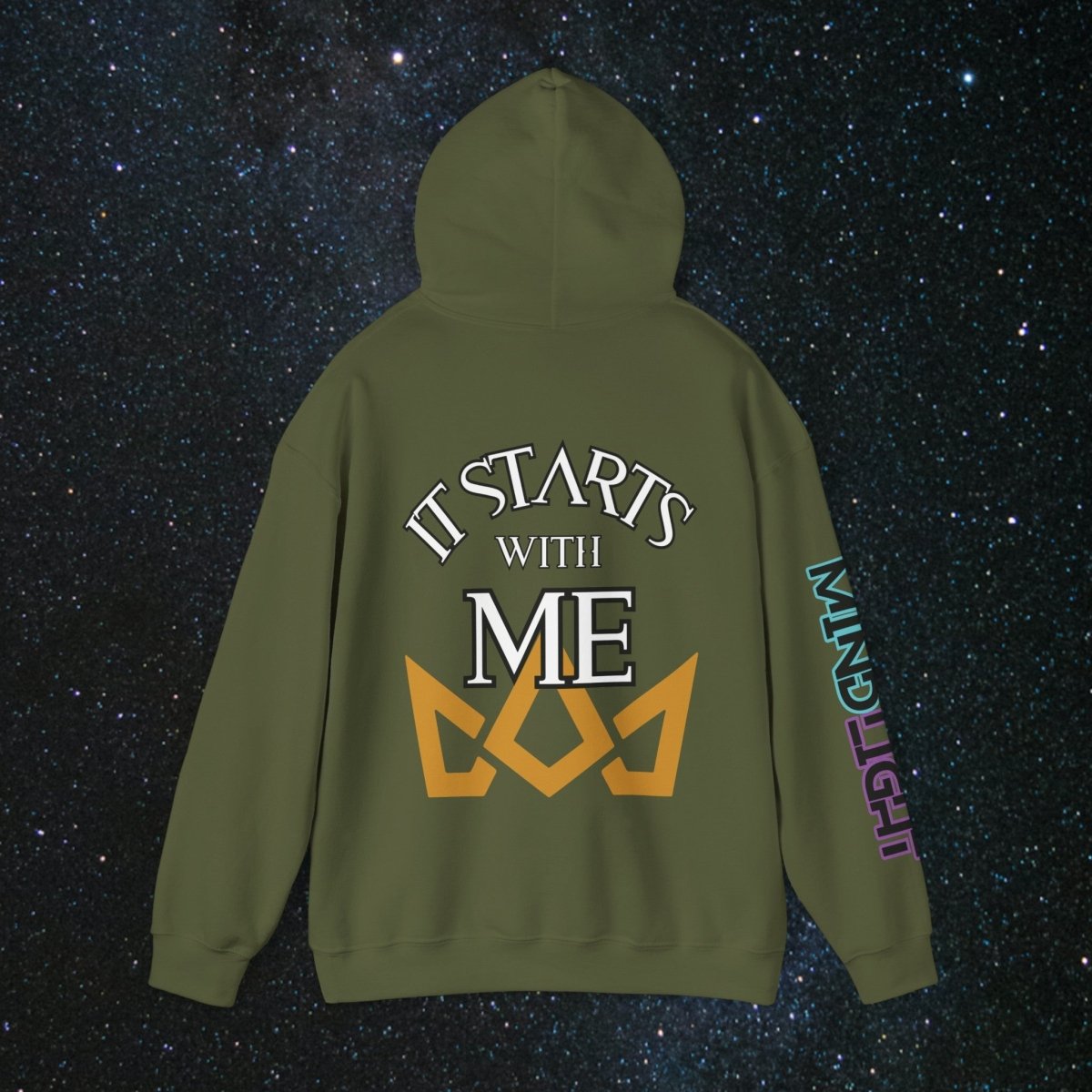 'Generational Rise' Men's Pullover Hoodie - MindLight Apparel - 'Generational Rise' Men's Pullover Hoodie - Dark Chocolate - S -