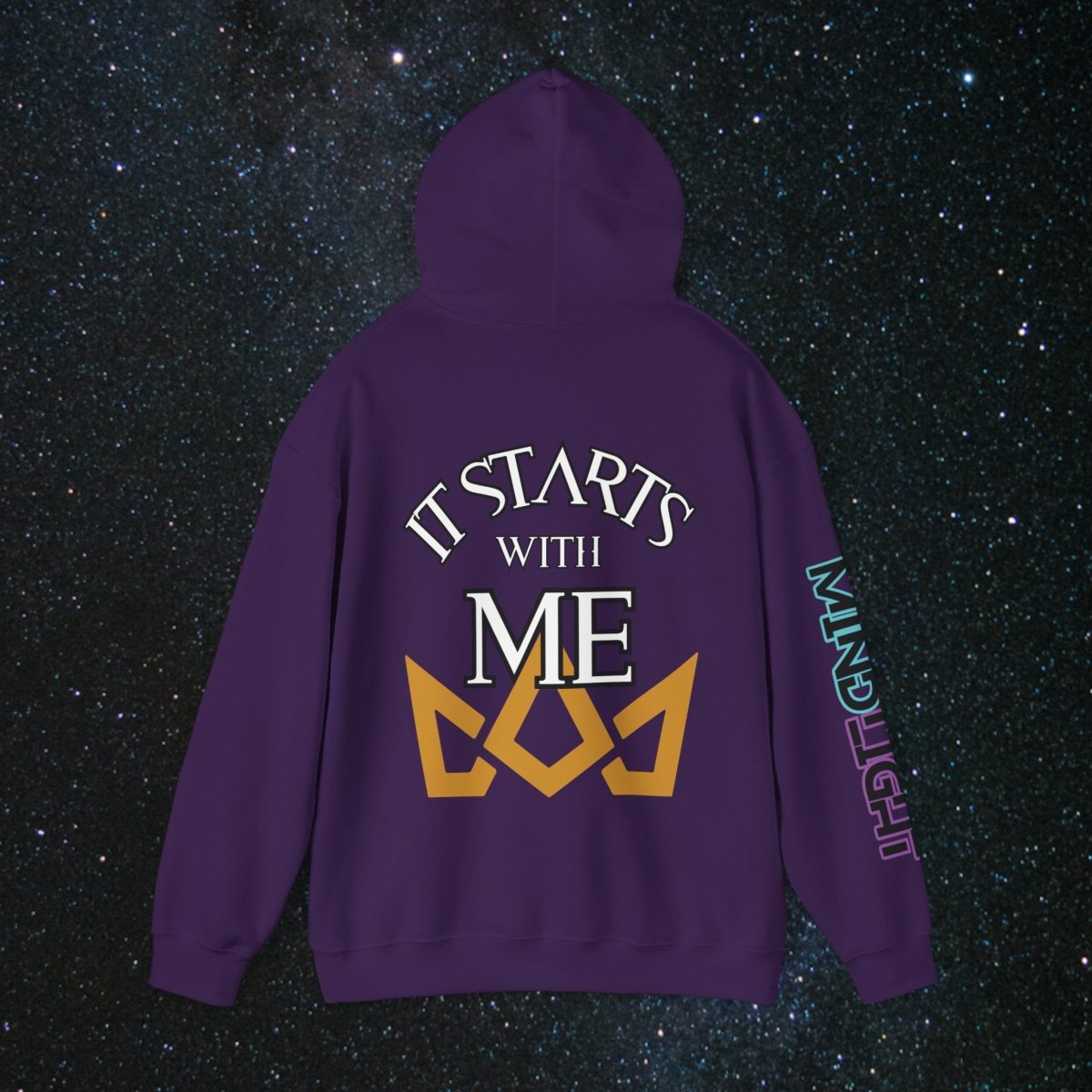 'Generational Rise' Men's Pullover Hoodie - MindLight Apparel - 'Generational Rise' Men's Pullover Hoodie - Dark Chocolate - S -