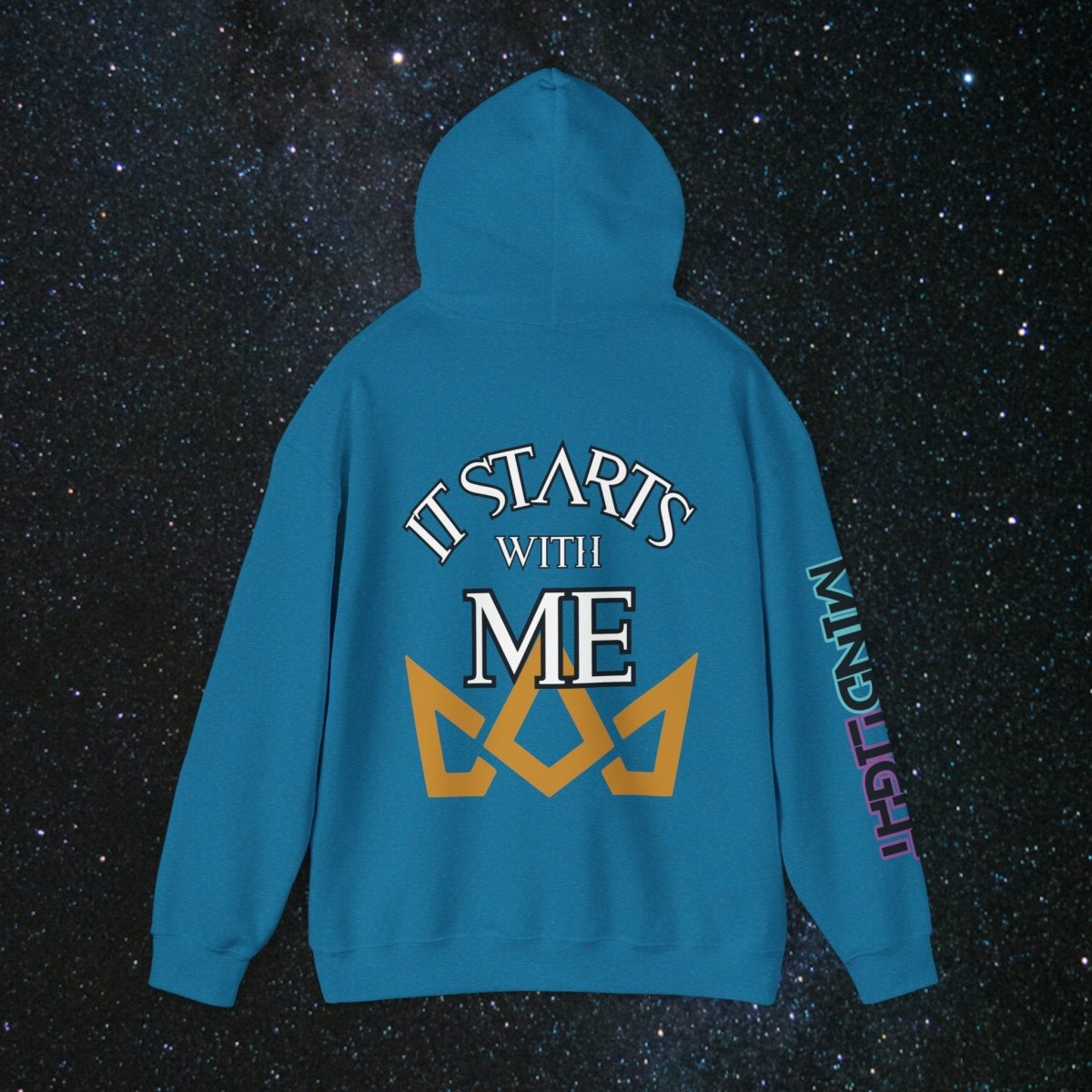 'Generational Rise' Men's Pullover Hoodie - MindLight Apparel - 'Generational Rise' Men's Pullover Hoodie - Dark Chocolate - S -